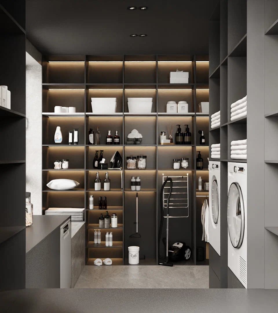 Пример интерьера: Гостиная с индивидуальным дизайном