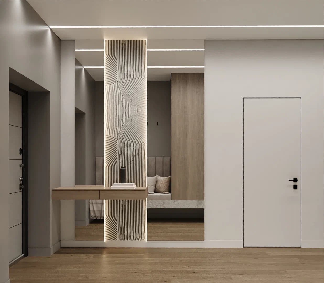 Пример интерьера: Гостиная с индивидуальным дизайном